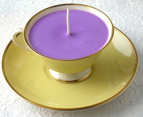 tazzina con candele shabby color viola-donnacreativa.net