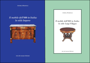 Copertine manuali mobile dell'800: Impero e Luigi Filippo.