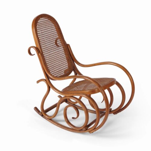 Sedia a dondolo Thonet.