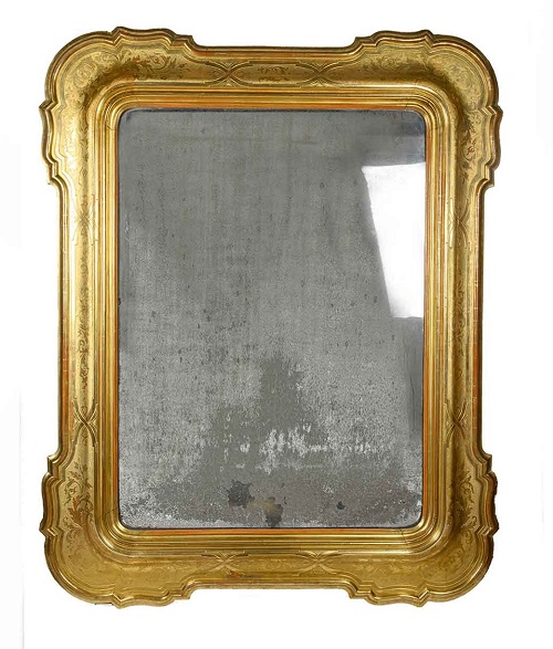 Cornice dell'800 a foglia d'oro.